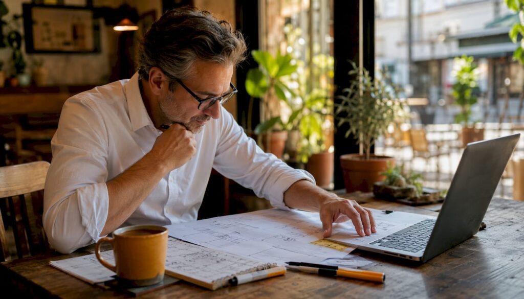 Business owner planning commercial office move